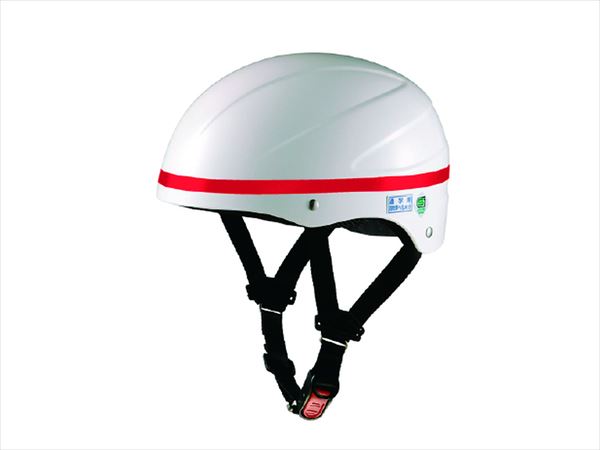OGKカブト 通学用ヘルメット SN－8 フリーサイズ RD ホワイト レッドテープ 通勤 通学 中学生 高校生