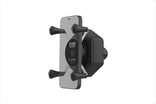 ラムマウント 【4550255980856】 防振Xグリップ（S）スマホホルダー テザー付 1インチボール 【Vibe-Sa..