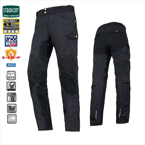 ラフ＆ロード RR7515LF フルプロテクションメッシュパンツルーズフィット ブラック