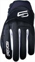FIVE ファイブ 3841300101656 GLOBE EVO : BLACK WHITE L グローブ バイク用