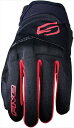 FIVE ファイブ 3841300101700 GLOBE EVO : BLACK RED S グローブ バイク用