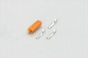 定形外 【4990852074327】 0900-755-02063 コネクターセット 3極/L側/メス(橙)/1SET KITACO(キタコ)
