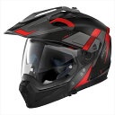 NOLAN(ノーラン) 【4909449632284】 45720 バイク用 ヘルメット オフロード N70-2X SKYFALL(レッド/57) Sサイズ(5...