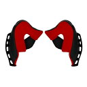 WINS(ウインズジャパン) 【4560385767661】 A-FORCE RS JET用 チークパッド XL/赤 20mm