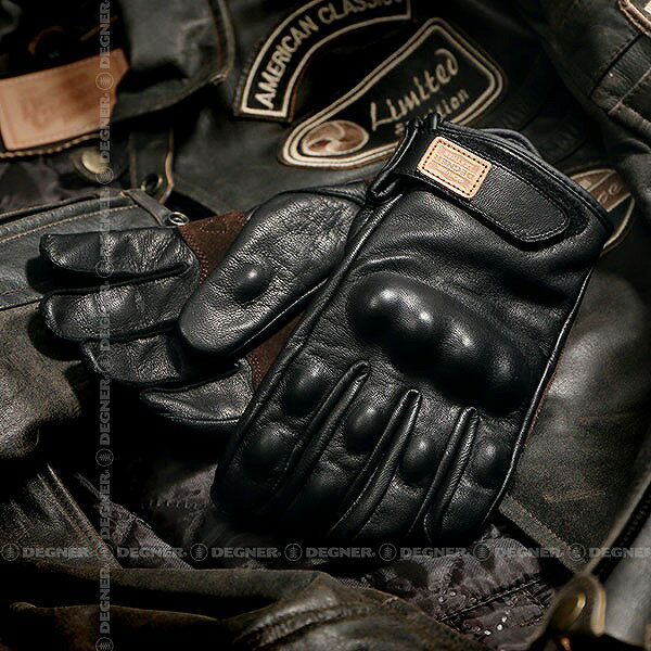 【デグナー(DEGNER)】 TG-35 ツーリンググローブ　ブラック・ブラウン　