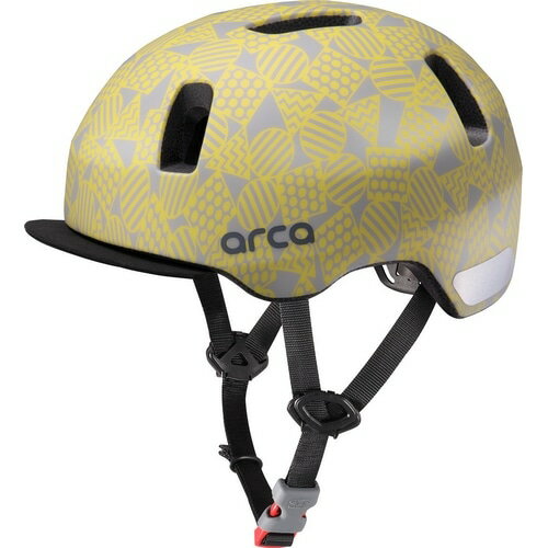 OGK KABUTO オージーケー 【4966094611552】 ARCA マットアートイエロー 50-54cm(未満) バイザー付 ヘルメット キッズ用ヘル...
