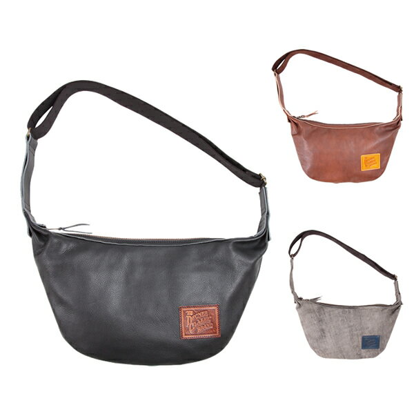 欠品商品3月下旬頃入荷予定 デグナー(DEGNER) W-105 レザーボディバッグ バナナ　3色