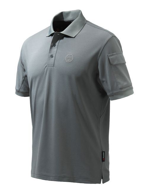 BERETTA 【4541607235199】 BERETTA ミラー 半袖ポロシャツ M Smoked Pearl