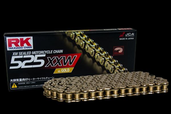 RK(アールケージャパン) 【4935531342519】 RK525XXW-EDGOLD-110L　ドライブチェーン　ゴールド