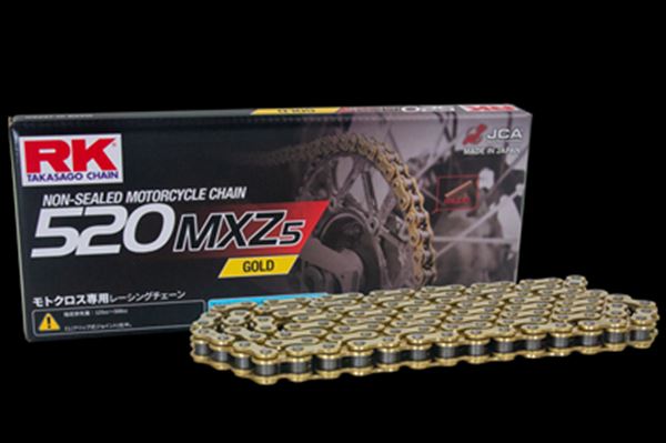 RK(アールケージャパン) 【4935531345602】 RK520MXZ5-GOLD-100L　ドライブチェーン　ゴールド