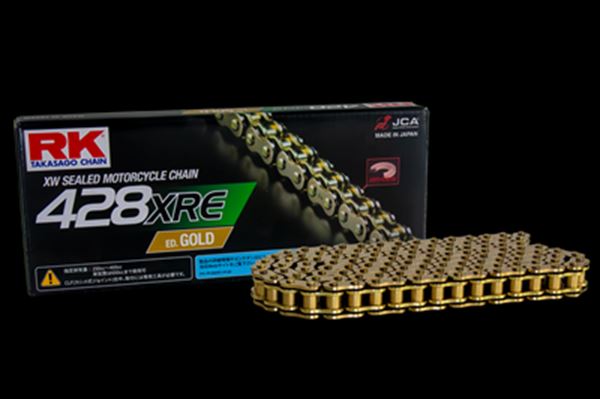 RK(アールケージャパン) 【4935531346302】 RK428XRE-ED-GOLD-130L　ドライブチェーン　ゴールド