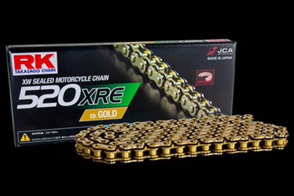 RK(アールケージャパン) 【4935531346975】 RK520XRE-ED-GOLD-130L　ドライブチェーン　ゴールド