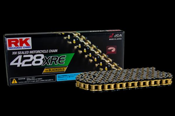 RK(アールケージャパン) 【4935531347156】 RK428XRE-ED-BLACKGOLD130L　ドライブチェーン　ブラック＆..