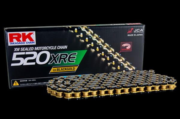 RK(アールケージャパン) 【4935531347392】 RK520XRE-ED-BLACKGOLD120L　ドライブチェーン　ブラック＆..