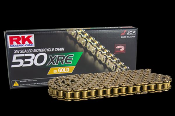 RK(アールケージャパン) 【4935531347699】 RK530XRE-ED-GOLD-100L　ドライブチェーン　ゴールド