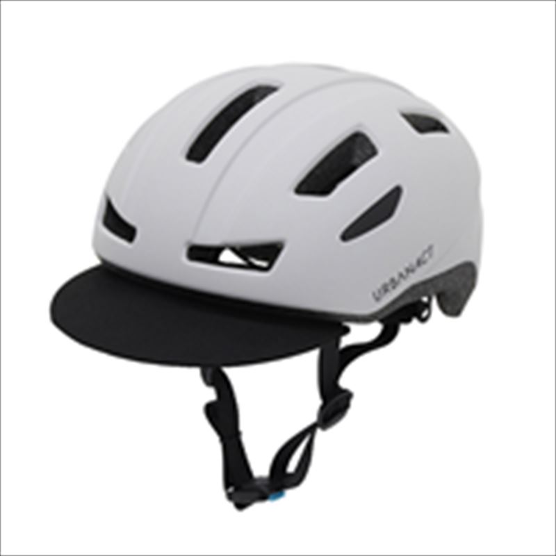 アイデス 【4523256039694】 アーバンアクト マットタイプ ホワイトグレイ ジュニア 自転車 ヘルメット