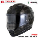 TEITO FF922 ヘアラインスクラッチブラック バイク フルフェイス ヘルメット インナーバイザー付 SG規格 PSC 全排気量対応