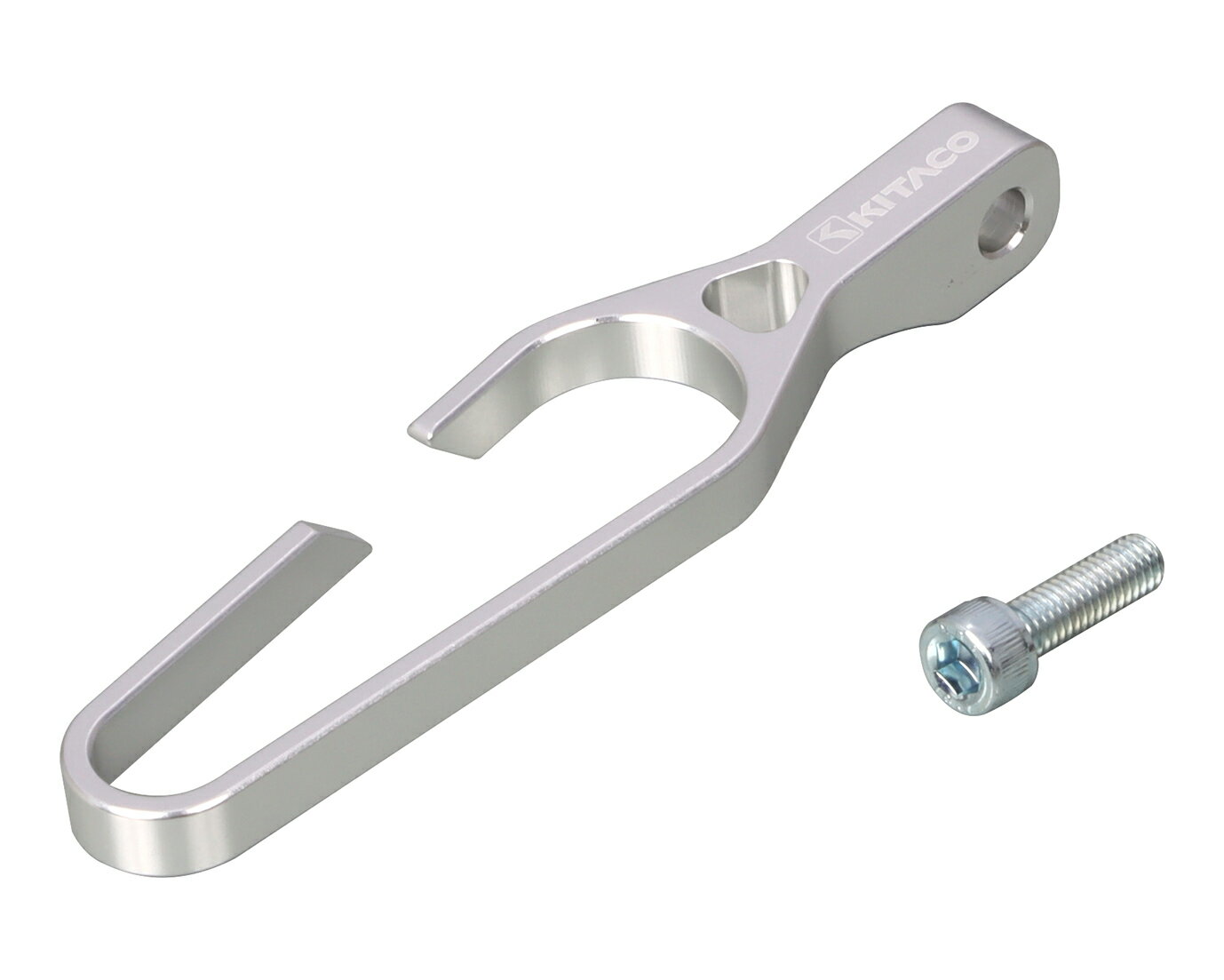 定形外 【4990852128532】 569-9020160 メーターケーブルガイド　タイプ2・シルバー KITACO(キタコ)