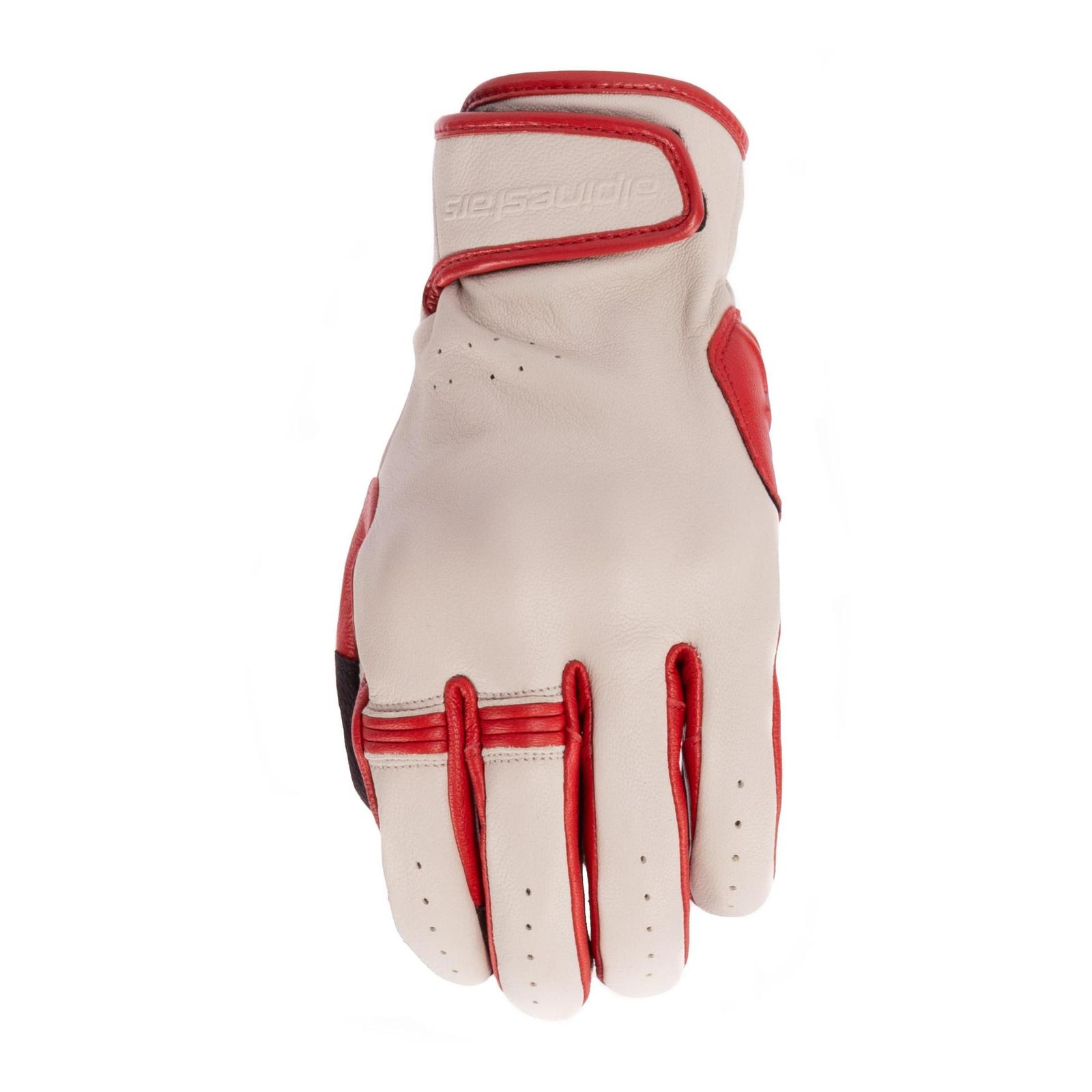 アルパインスターズ 【8059347311500】 DYNO LEATHER GLOVE 8005 ECRU RUBY RED L