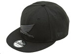 【Honda(ホンダ)】 9FIFTY NEWERA×ホンダ コラボ　ブラックメタルキャップ　Black Metal Cap 0SYEH-28R-KF【帽子後ろにもホンダロゴ】