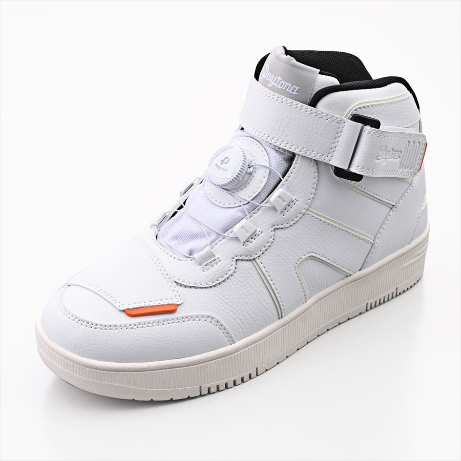 DAYTONA(デイトナ) 【4909449657324】 61585 DS-501 D-WPライディングシューズソリッドホワイト 24.0cm 61585 ライディング シューズ 防水 ハイカット リール