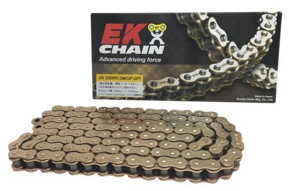 12月発売 予約受付 EKCHAIN(江沼チェン) 【4571291775633】 EK530RRS(GP/GP) ゴールド 90L MLJ カシメジョイント付属