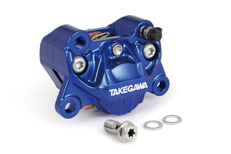 SP武川(TAKEGAWA) 【4514162847565】 アルミビレット2POTキャリパー(ブルー) ピッチ84mm/ピストンφ34