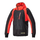 アルパインスターズ 【8059347271255】 MO.ST.EQ HYBRID HOODED JACKET 1463 BLAK FLAME RED 2XL ...