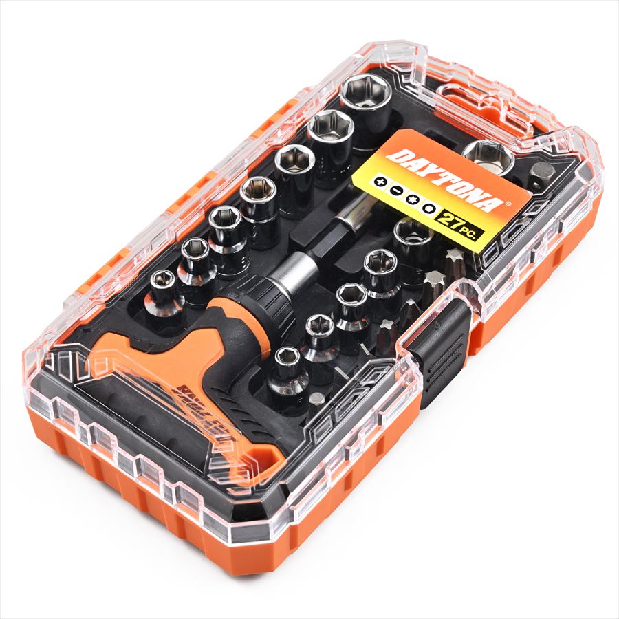 DAYTONA(デイトナ) 【4909449660140】 61365 ミニツールセット 27ピース 工具セット コンパクト T型ラ..