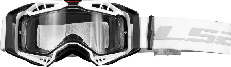 LS2(エルエスツー) 【4562343606678】 AURA GOGGLE BLACK/WHITE ブラックホワイト/クリアレンズ...