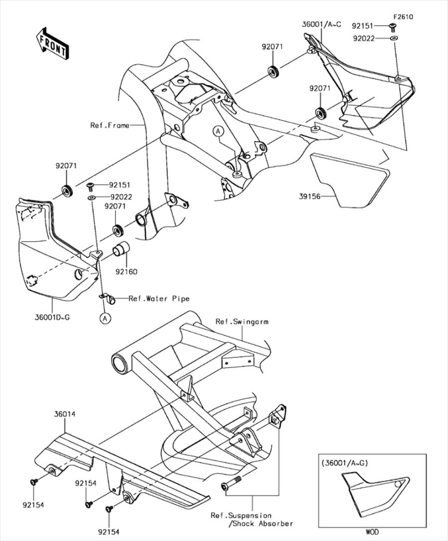 樂天商城 - Kawasaki カワサキ 純正部品 92154-1113 ボルト、ソケット、6X12