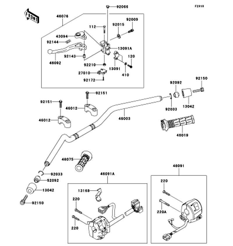 Rakuten - Kawasaki カワサキ 純正部品 46003-1561 ハンドル