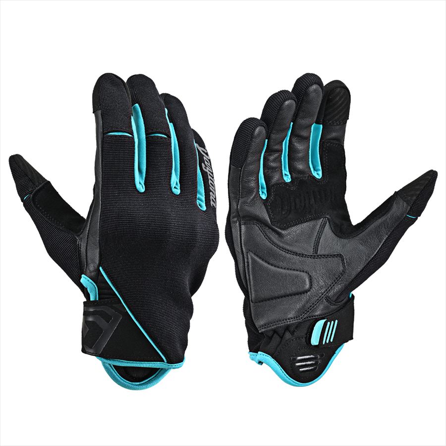Gloves - DAYTONA(デイトナ) 【4909449675434】 64641 DG-031 エアスループロテクトグローブ ブラックネオン XLサイズ バイク グローブ 夏 メッシュ 革(ヤギ革) ハードプロテクター スマホ対応 64641