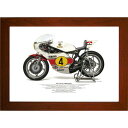 【送料無料】【ヤマハ(YAMAHA)】 1975 YAMAHA YZR500-OW23 A3額装 ポスター ピンナップ QQ1SBT30436P【】