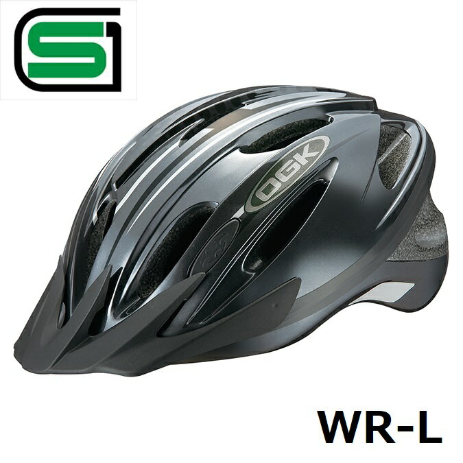 【送料無料】【OGK kabuto】 【4966094463670】WR-L ガンメタ 57-60cm 【ジャンルを選ばないバイザー付きモデル】