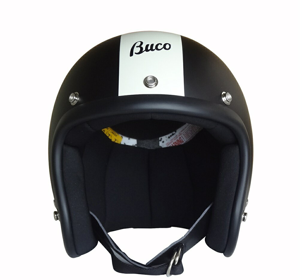 【送料無料】【BUCO(ブコ)】 【4543781117384】ブコ エクストラ ブコ ストライプ マットBLK/IVO XL(61-62cm) 0107EBCS02M016【BUCOヘルメット】