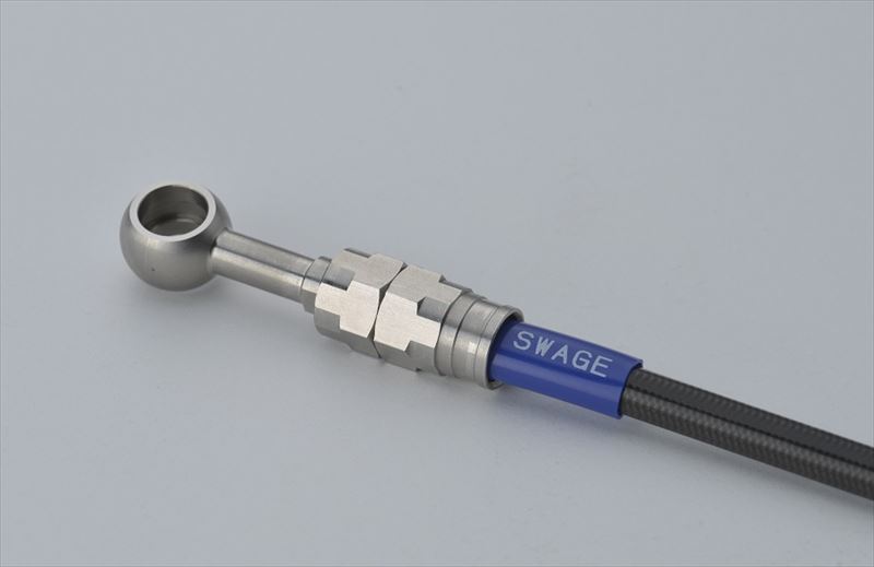 【送料無料】【スウェッジラインプロ】 【4550255476373】Swage-PRO フロントホースキット ステン／BLK Ninja ZX-25R 21 STPB771FS STPB771FS【フロントブレーキホース】