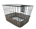 【送料無料】【丸八工機】 【4973291485053】前カゴ 万能くん アシスト車兼用藤風 フロントバスケット 自転車用(4)