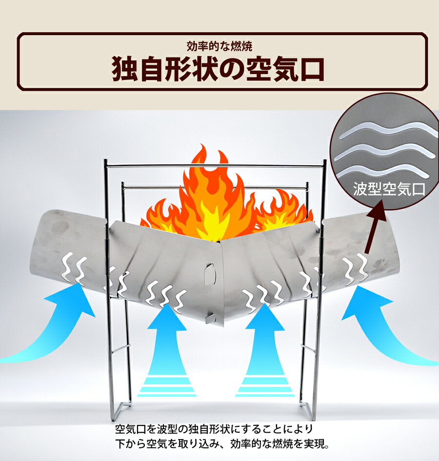 【TEITO】 焚き火台 焚火台 バーベキューコンロ ファイアグリル コンパクト ソロキャンプ ブッシュクラフト 軽量 A4サイズ 組み立て式 折りたたみ アウトドア キャンプ ファイアースタンド キャンプ用品 組立簡単 ケース付 コンパクト通販格安セール情報 楽天 通販