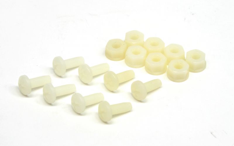 【送料無料】【ZERO GRAVITY】 【4538792698243】ナイロンファスナーKIT 白 8個入 スクリーン　バイク　オプション 32-130