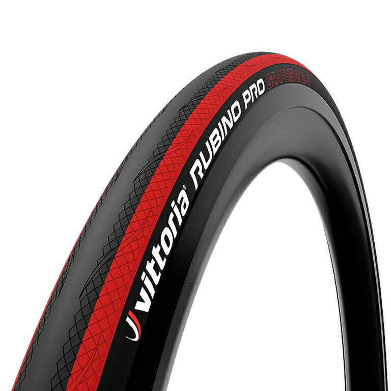 【ヴィットリア(Vittoria)】 8022530019736 Rubino Pro G2.0 クリンチャー(Fold) 700×25c(25-622) ブラック/レッド