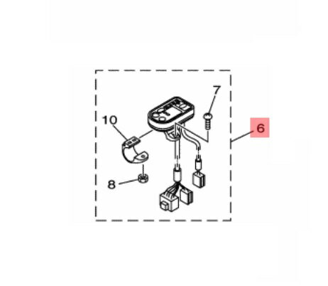 【ヤマハ(YAMAHA)】代替品番:X35-82510-03(旧品番 X35-82510-01) メインスイツチアセンブリ 電動自転車 代替品番:X35-82510-02 補修部品