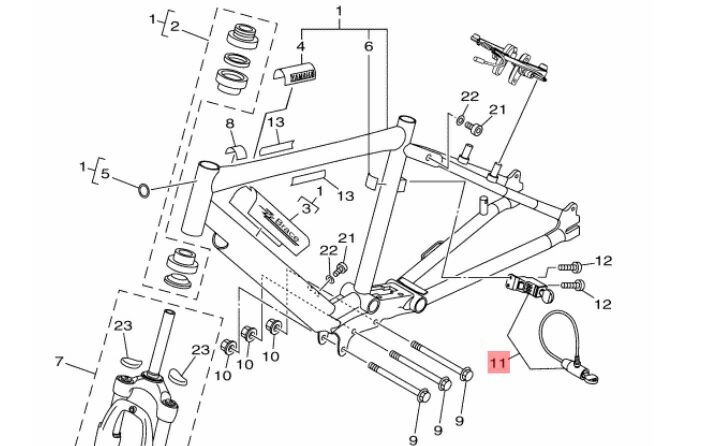 【ヤマハ(YAMAHA)】 X77-8A8J0-00 キーアセンブリ 電動自転車 代替品番:X87-8A8J0-00 補修部品　鍵　カ..