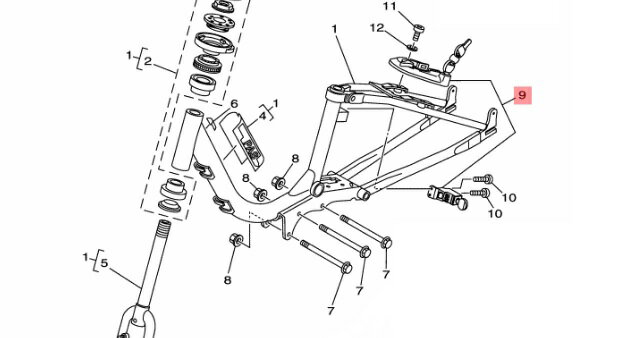 【ヤマハ(YAMAHA)】 X82-8A8J0-00 キーアセンブリ 電動自転車 代替品番:X92-8A8J0-30 補修部品　鍵　カギ　キー