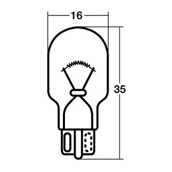 【Honda(ホンダ)】 【ポスト投函便】　ウェッジベースバルブ 12V18W