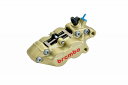 【brembo (ブレンボ)】 【4550255379100】Axial 4Pキャリパー GLD キャスト 右用40mmピッチ／赤ロゴ