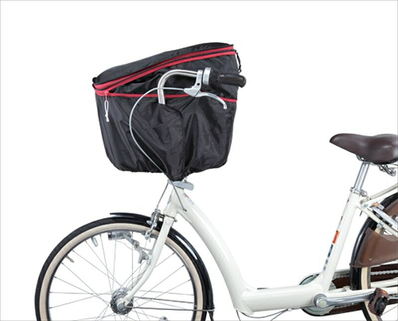 【川住】 【4973291720161】 72016 カゴカバー 前後兼用2段式 KW-767FR ブラック/レッド