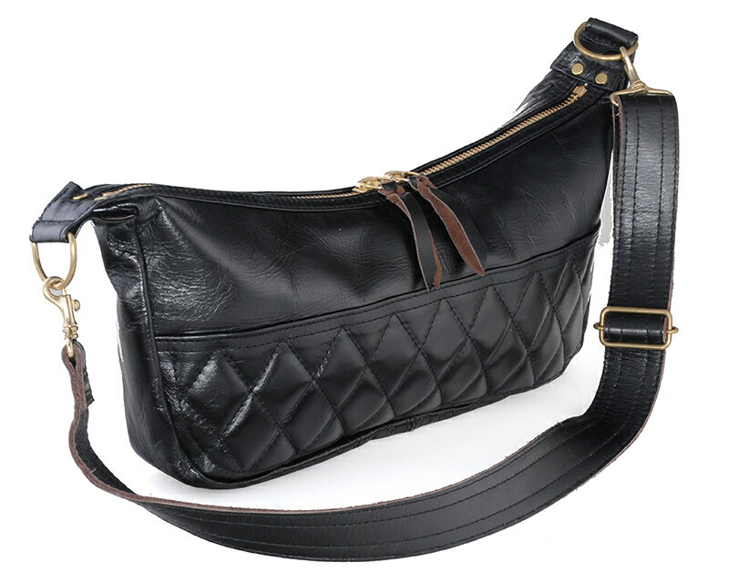 楽天GLOBAL MOTO【DIN MARKET】 【4589975582019】SHM LEATHER SHOULDER BAG ブラック