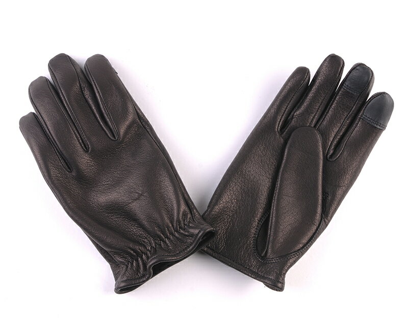 楽天GLOBAL MOTO【DIN MARKET】 【4589975582088】GMG-07 DEER SKIN GLOVE ショートリスト ブラック Lサイズ