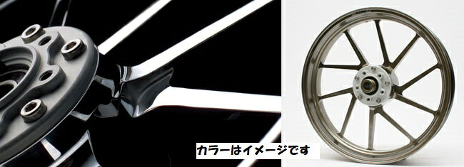 【GALESPEED(ゲイルスピード)】 【4538792827308】 アルミ鍛造ホイール [TYPE-R] フロント 350-17 ゴールド GSX-S1000/KATANA 28355067TYPE-Cから前後で約10％の軽量化を果たした上位モデル。 異なる太さのラフメッシュ10本スポークが強度としなやかさを与え、レースユースにも耐えうる性能を持ちます。ミニ用の小径ホイールもラインナップ。＜適合車種＞SUZUKI GSX-S1000 '15 〜 '22SUZUKI GSX-S1000F '15 〜 '20SUZUKI KATANA '19 〜 '20■品番　： 28355067■JANコード　： 4538792827308■サイズ　： F 350-17■カラー　： ゴールド●写真は実際の製品と異なる場合がございます。●装着には別売りの専用スプロケットが必要です。（ノーマルスプロケットは使用できません）●ホイール交換により操縦安定性・運動特性が変化します。慣れるまでは十分ご注意ください。●車種によっては別途パーツが必要な場合があります。メーター補正にはアクティブ製デジタルモニターをおすすめします。●ガラスコーティング仕様は品番末尾に“Q”をつけてご注文ください。（ポリッシュは施工対象外となります）●純正のフロントディスク用ローターボルトが別途必要です。商品の詳細な情報については、メーカーサイトでご確認ください。商品及び品番は予告なく変更が行われる事がございます。【ご注文の際の注意事項】●適合・取付・ご使用は、お客様にて判断の上お願い致します。●品切・完売の場合がございますので、受注後に発送予定をご連絡させて頂きます。●画像はイメージとなりますので商品とは色・デザインが異なる場合があります。 ●商品ご到着時に必ず製品に不具合が無いか確認を行ってください。 配送時の破損や製品不具合の場合は、必ず商品ご到着より3日以内にご連絡お願い致します。それ以降にご連絡頂いた場合はご対応出来ない場合がございます。●当店では、商品不良・誤商品発送以外の理由での商品の交換または返品はできません。●お客様のご都合によるキャンセル・交換・返品は一切お受けできませんのであらかじめご了承の上ご注文ください。●お電話、メールにてお問い合わせ頂きましても、お客様都合のキャンセル・返品・交換の対応はすべてお断りさせて頂いております。 ●通信販売には法律上、クーリングオフの規定はございません。　ご注文は慎重にお願い致します。※※こちらの商品はお取り寄せ品となります※※メーカーの在庫状況や商品によっては発送までにお時間を頂く場合がございます。メーカーの在庫も完売している場合がございます。その際はキャンセルをさせていただく場合がございます、予めご了承ください。